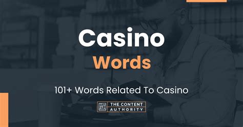 casino words list.